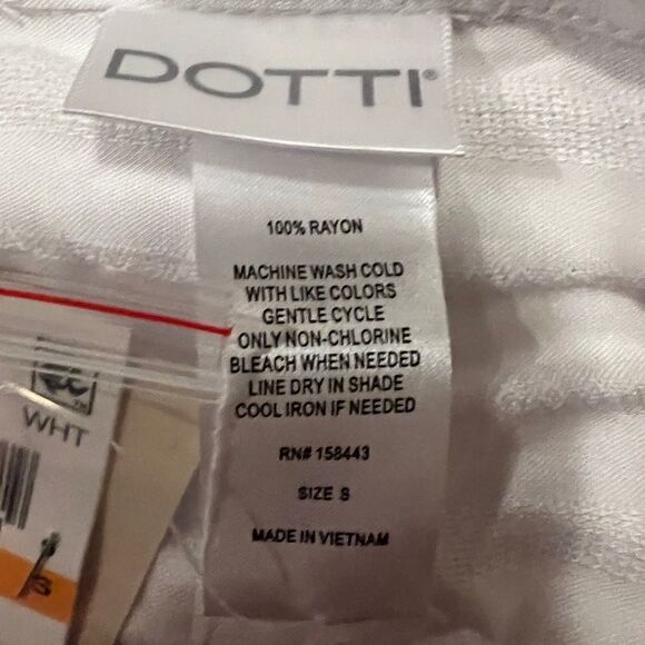 Dotti Royal Belize Shirtdress Swim Cover Up White Small NWT - Picture 7 of 7